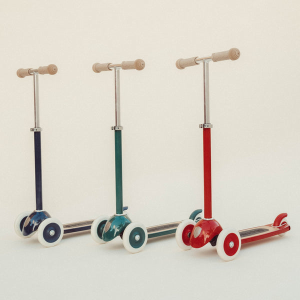 Banwood Kids 3 Wheel Scooter with Basket (Red)