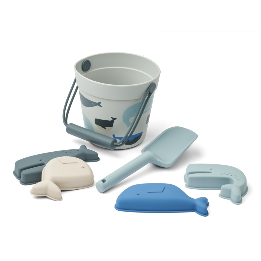 Dante Childrens Silicone Bucket and Spade Beach Set Liewood Ando