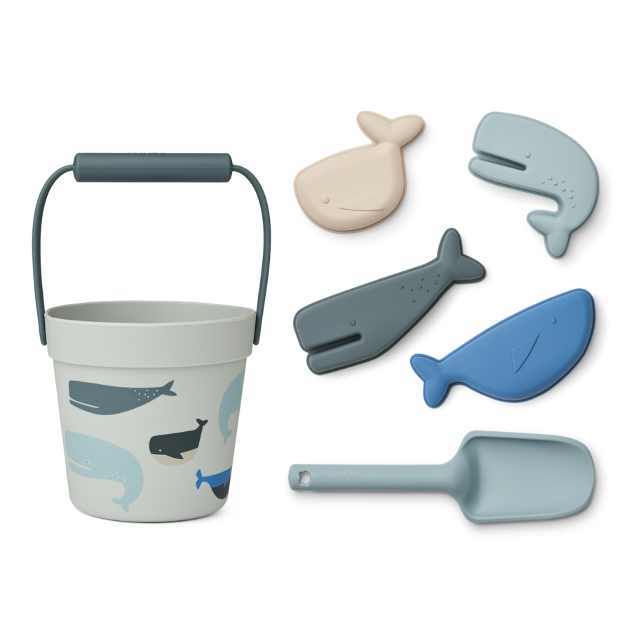 Dante Childrens Silicone Bucket and Spade Beach Set Liewood Ando
