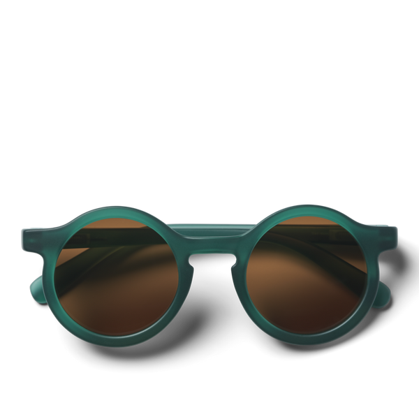 Darla Retro Round Sunglasses (Garden Green)