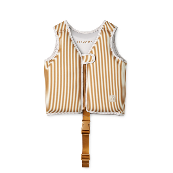 Dove Stripe Neoprene Swim Vest (Sandy/Golden Caramel)