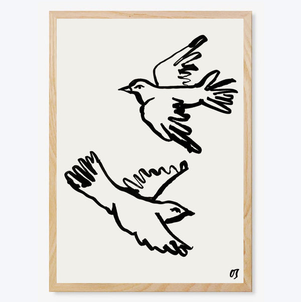 The Doves Art Print