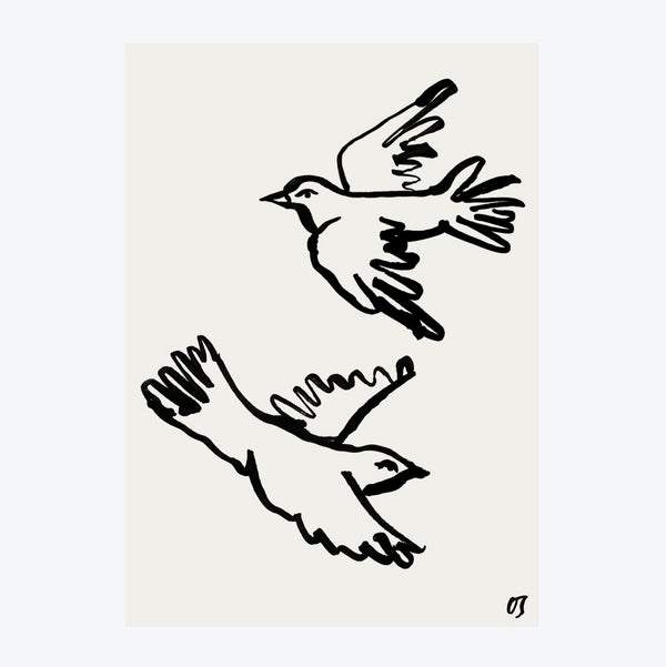 The Doves Art Print