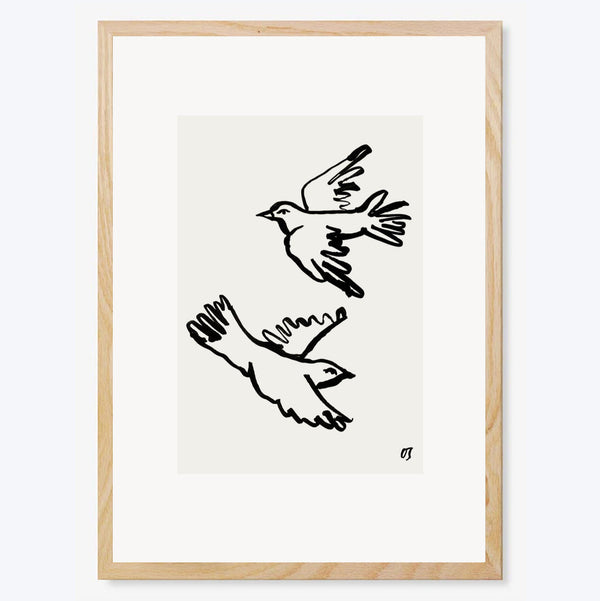 The Doves Art Print