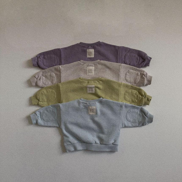Thea Pastel Cotton Sweatshirt (Purple)