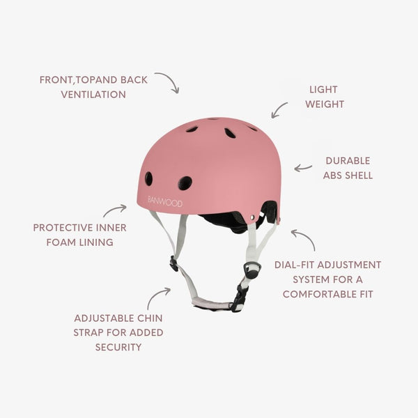 Banwood Eco Bike Helmet (Raspberry)