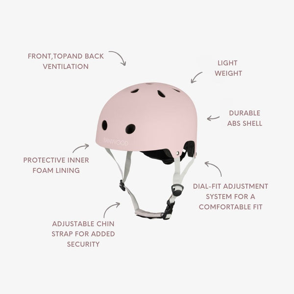 Banwood Eco Bike Helmet (Faded Pink)