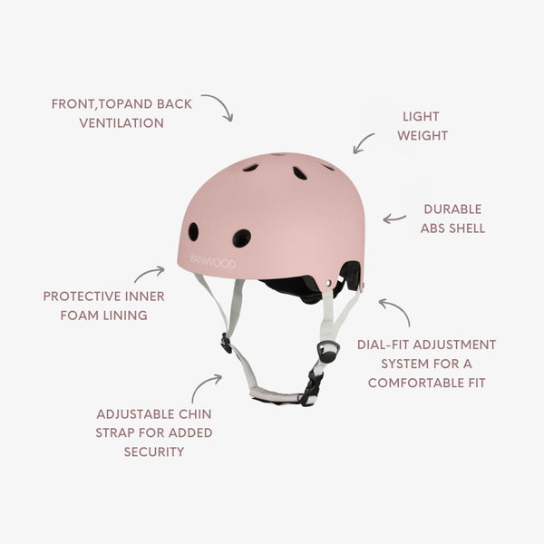 Banwood Eco Bike Helmet (Dusty Rose)