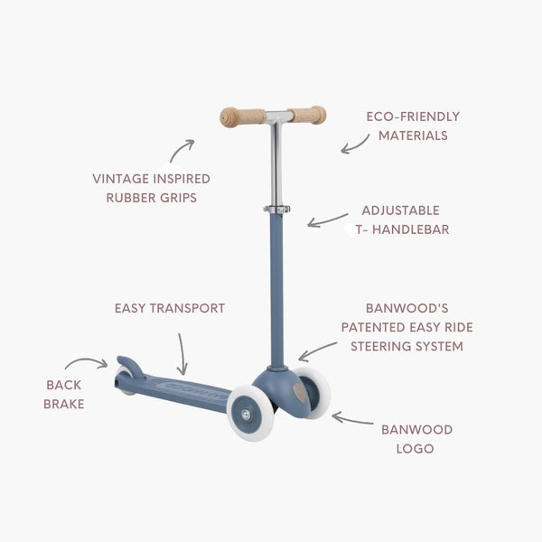 Banwood Eco Kids Scooter (Deep Sea)