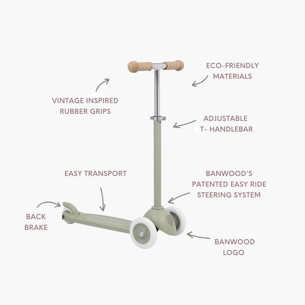 Banwood Eco Kids Scooter (Olive)