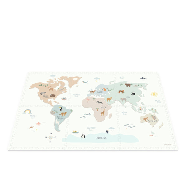 Tiloo World Map Puzzle Piece Foam Playmat