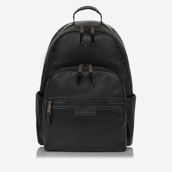 Elwood 2.0 Leather Changing Backpack (Black)