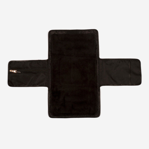 Etta Fold-Away Changing Mat Clutch (Brown Modern Floral Print)