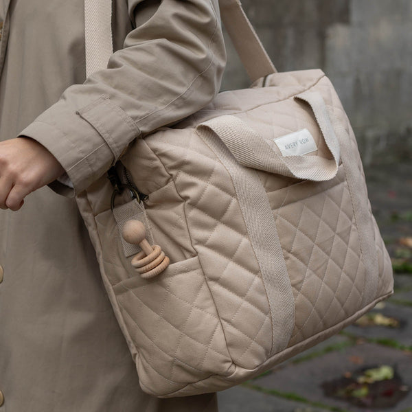 Baby Changing Bag with Pram Clips (Natural)