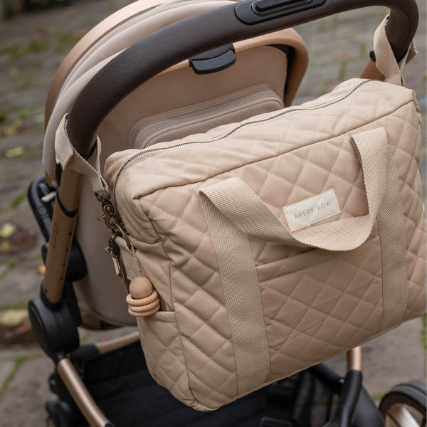 Baby Changing Bag with Pram Clips (Natural)