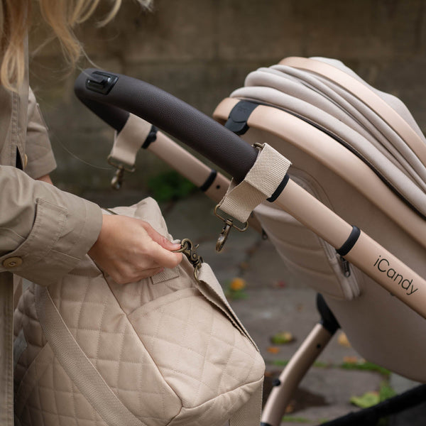Baby Changing Bag with Pram Clips (Natural)
