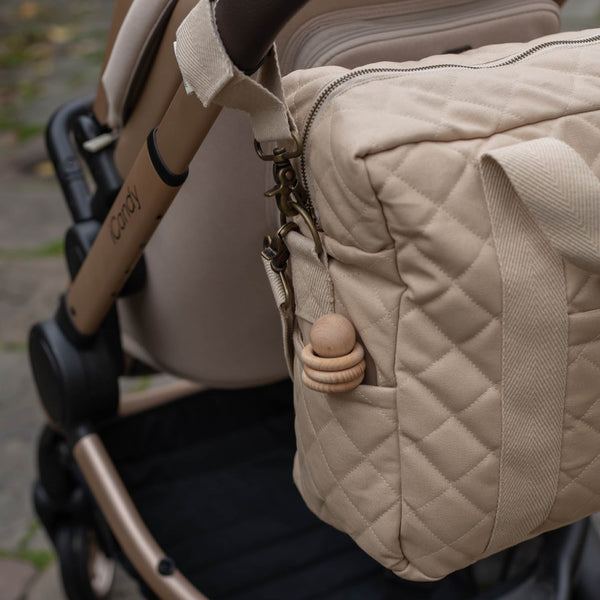 Baby Changing Bag with Pram Clips (Natural)