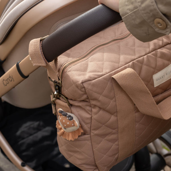 Baby Changing Bag with Pram Clips (Latte)