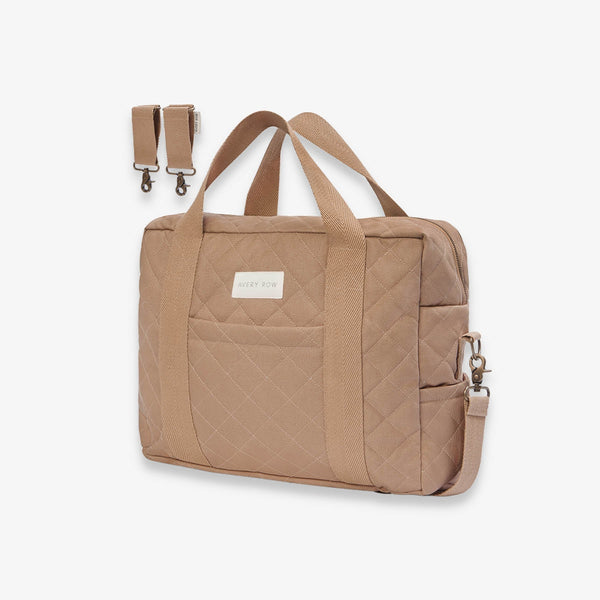 Baby Changing Bag with Pram Clips (Latte)