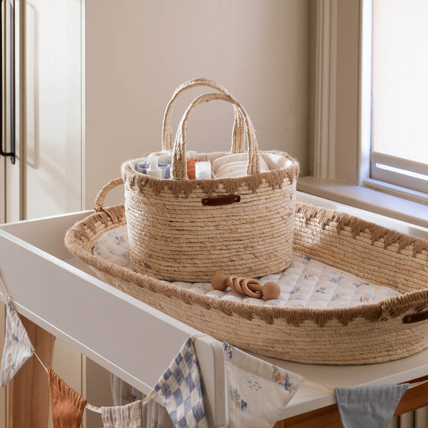 Maize Handwoven Nappy Caddy (Natural)