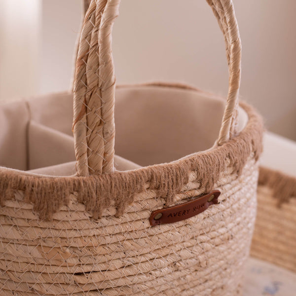 Maize Handwoven Nappy Caddy (Natural)