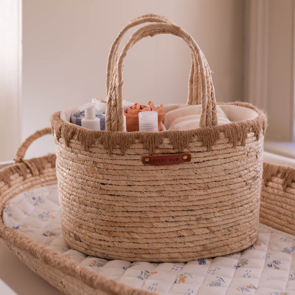 Maize Handwoven Nappy Caddy (Natural)