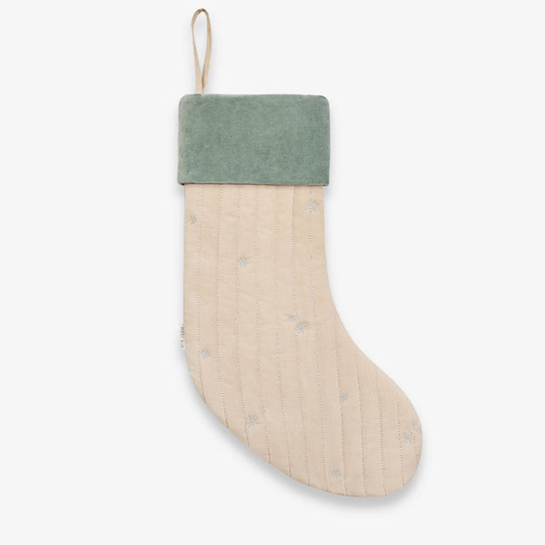 Snowflakes Embroidered Christmas Present Stocking