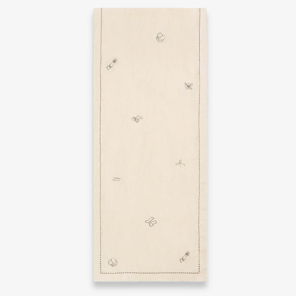 Linen Christmas Table Runner (Natural)