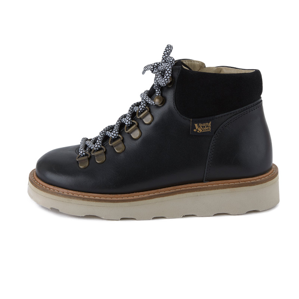 Eddie Leather Hiking Boot (Black)