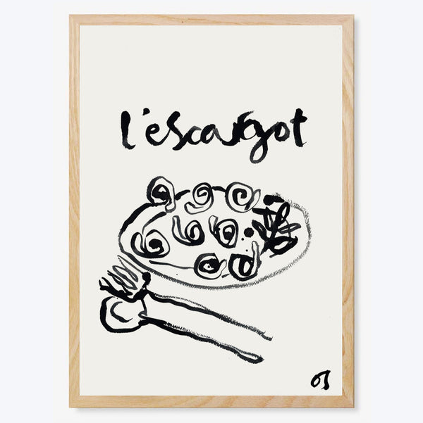 L'Escargot Art Print