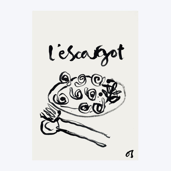 L'Escargot Art Print