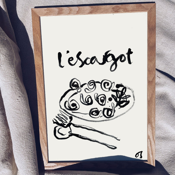 L'Escargot Art Print