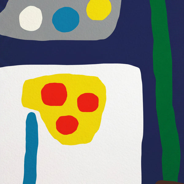 Fine Artist Art Print (Navy)