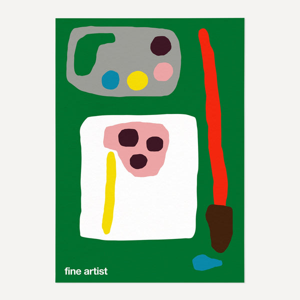 Fine Artist Art Print (Green)