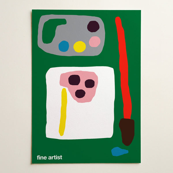 Fine Artist Art Print (Green)