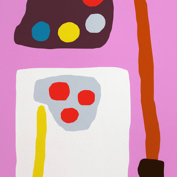 Fine Artist Art Print (Pink)