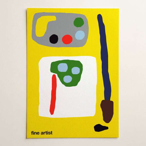 Fine Artist Art Print (Yellow)