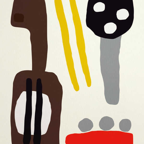 Family Band Art Print (Cream)