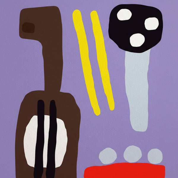 Family Band Art Print (Purple)
