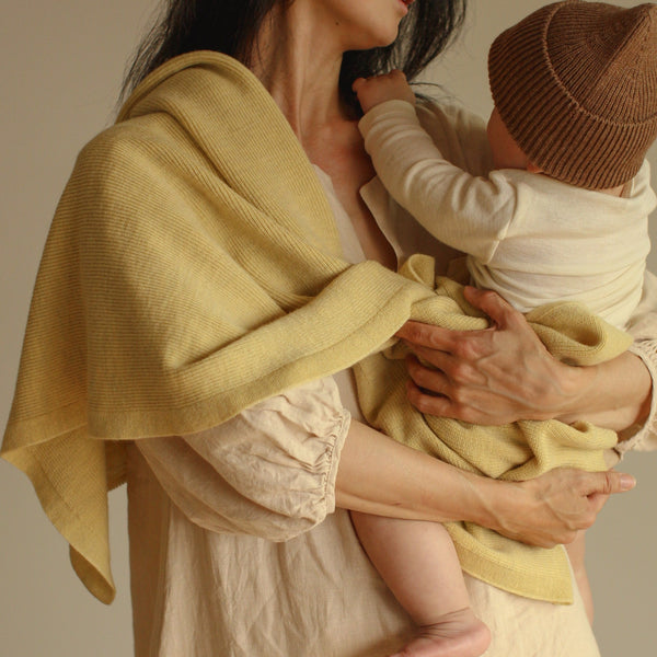 Felix Merino Wool Baby Blanket (Light Yellow)
