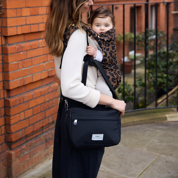 Frida Eco Stroller Organiser With Stroller Clips (Black)