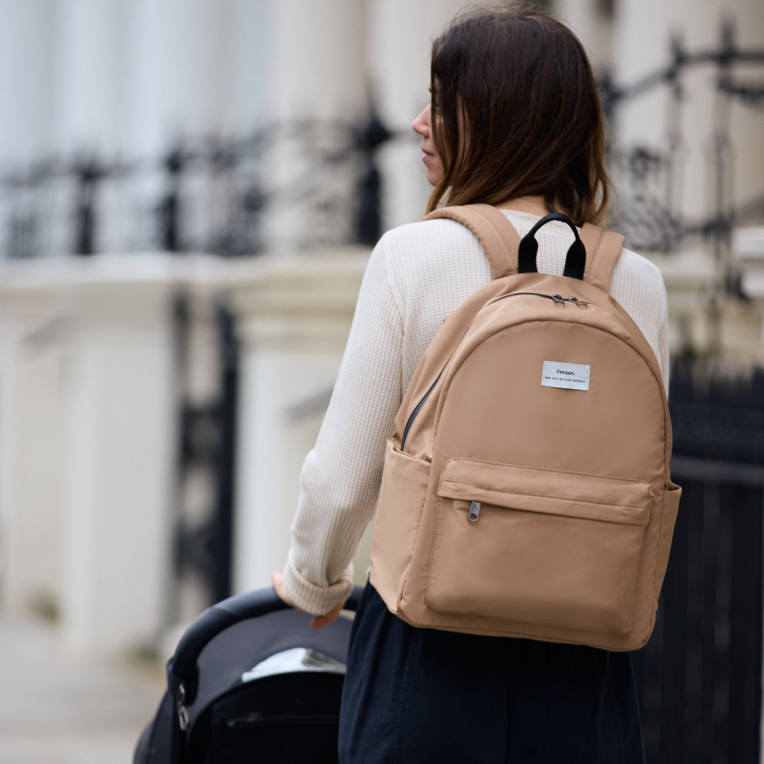 Ana Camel Baby Change Backpack with Changing Mat - Finnson