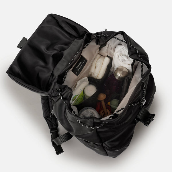 Elise Eco Baby Changing Backpack With Changing Mat (Black)