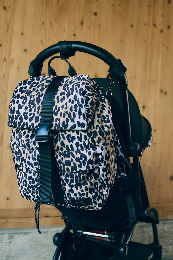 Elise Eco Baby Changing Backpack With Changing Mat (Leopard)