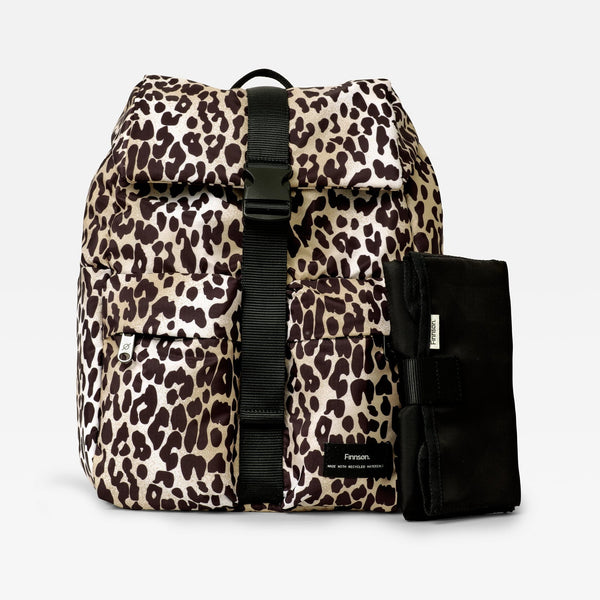 Elise Eco Baby Changing Backpack With Changing Mat (Leopard)