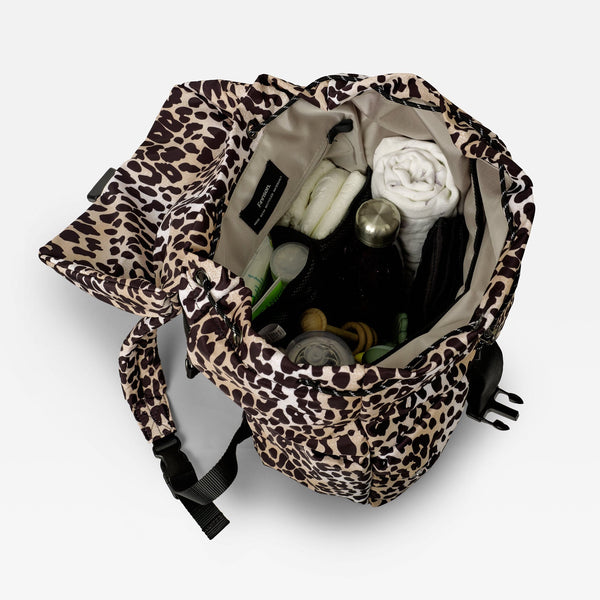 Elise Eco Baby Changing Backpack With Changing Mat (Leopard)