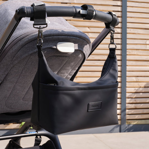 Fia Eco Stroller Organiser With Stroller Clips (Black)