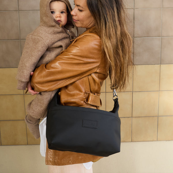 Fia Eco Stroller Organiser With Stroller Clips (Black)