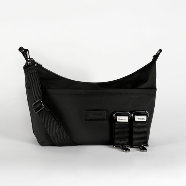 Fia Eco Stroller Organiser With Stroller Clips (Black)