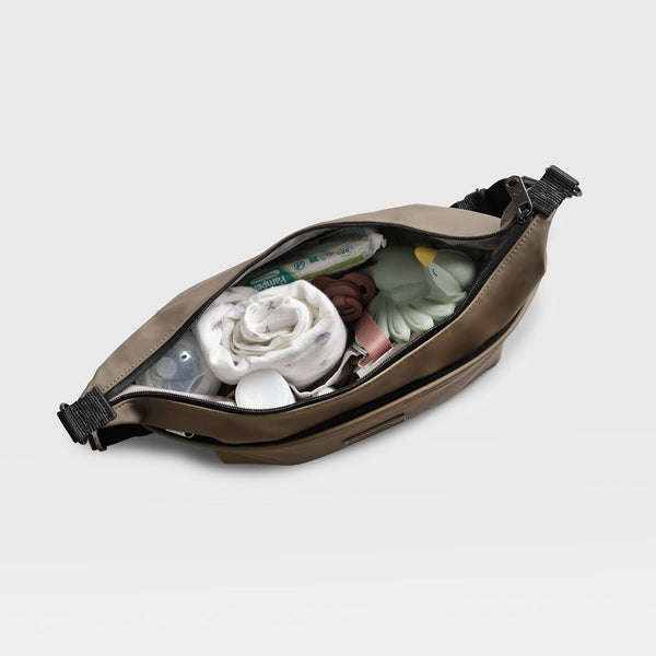 Fia Eco Stroller Organiser With Stroller Clips (Mocha)